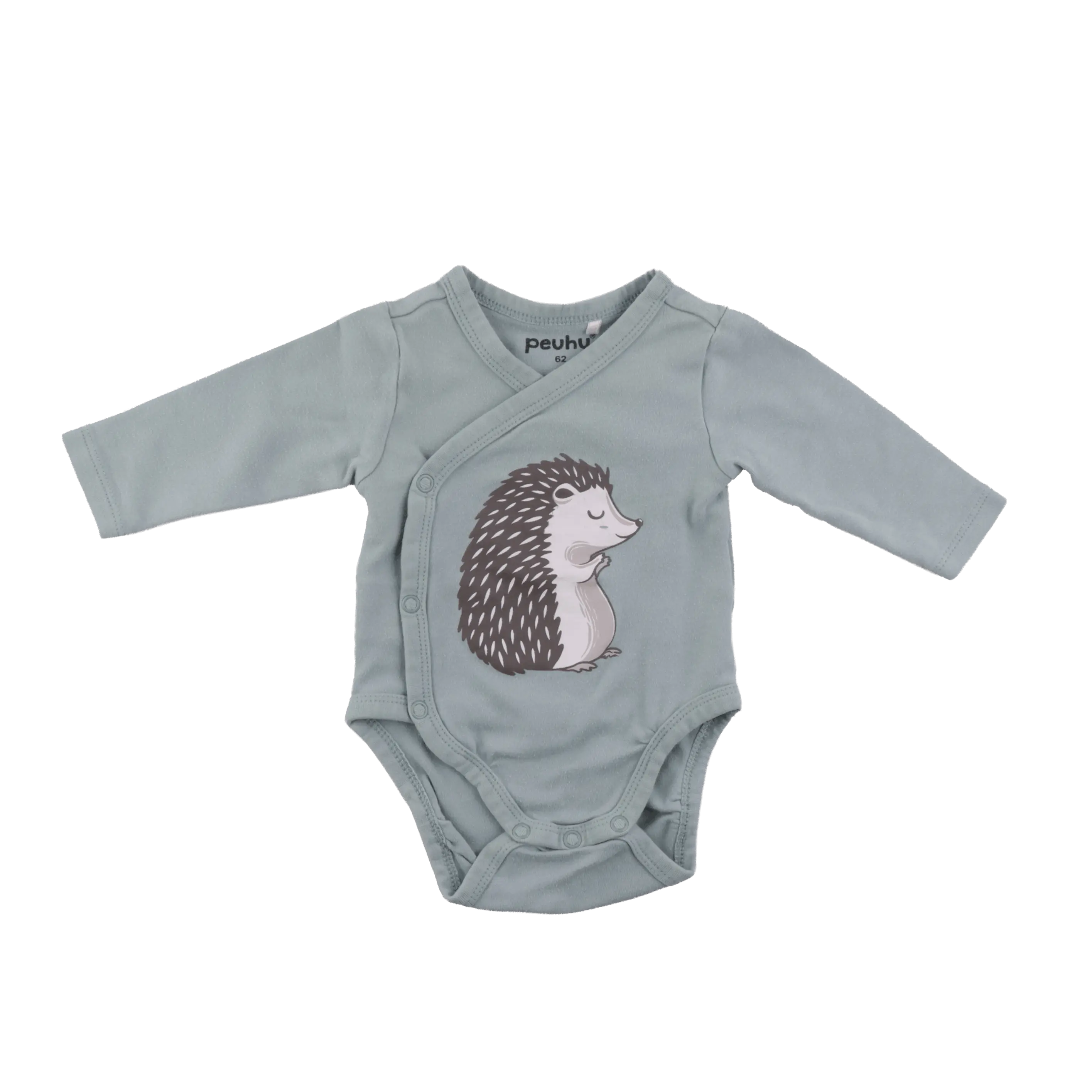 Example intake photo: gray bodysuit with motif